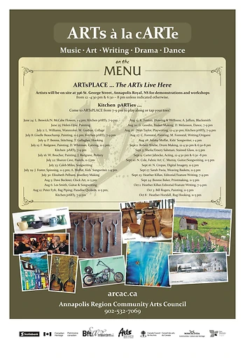 Poster for ARTs a la cARTe, Feature/Editorial Writing