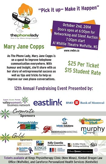 Poster for Fundraiser–Valley Businesswomen