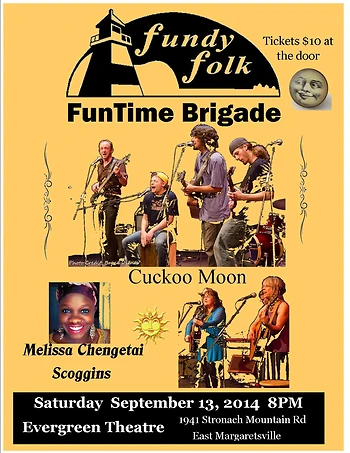 Poster for FunTime Brigade, Melissa Chengetai & Cuckoo Moon