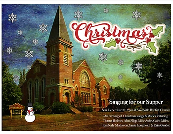 Poster for Singing for our Supper
