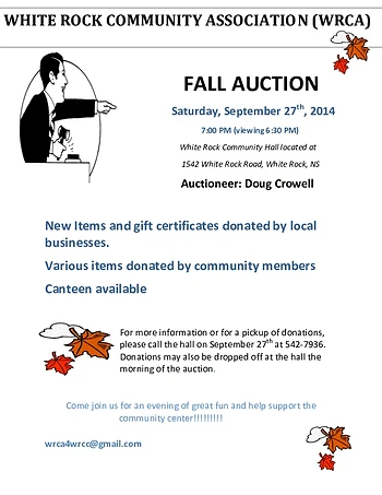 Poster for Fall Auction