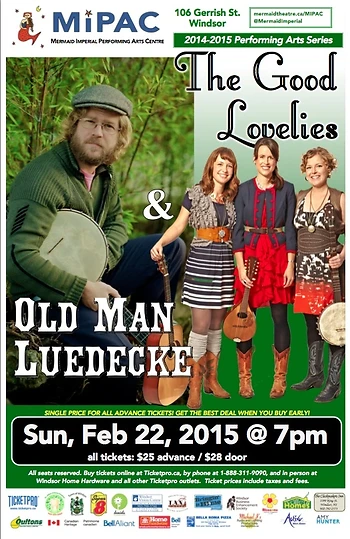 Poster for Old Man Luedecke & The Good Lovelies