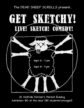 Poster for Dead Sheep Scroll's "Get Sketchy!"