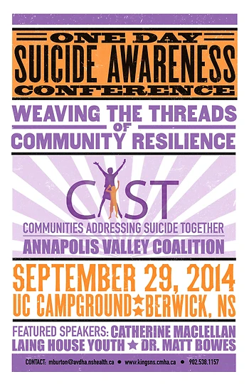 Poster for Suicide Awareness Conference