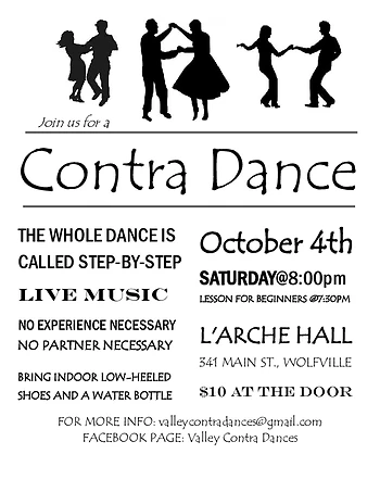 Poster for Contra Dance