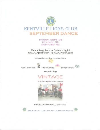 Poster for September Dance