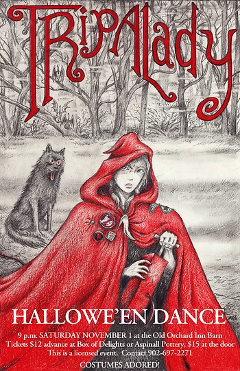Poster for TripALady Hallowe'en Dance