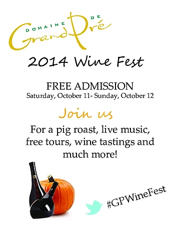 Poster for Grand Pré Wine Fest