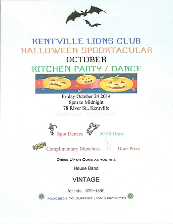 Poster for Halloween Kitchen Party / Dance