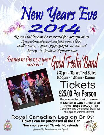 Poster for New Years Eve Dance