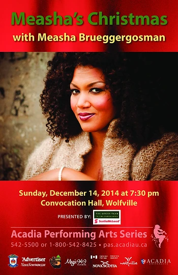 Poster for Measha Brueggergosman's Christmas 
