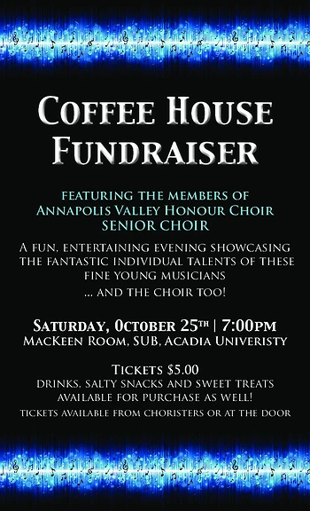 Poster for AVHC Coffee House