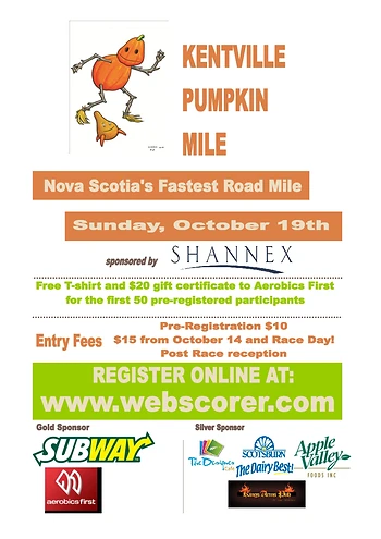 Poster for Kentville Pumpkin Mile