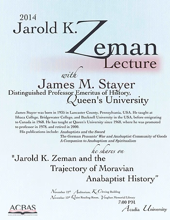 Poster for Zeman Lecture 