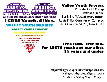 Poster for Valley Youth Project Drop In