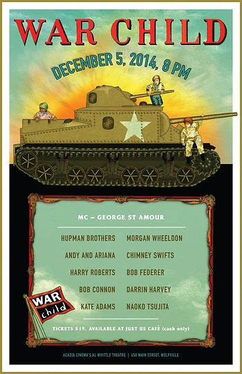 Poster for WarChild Benefit