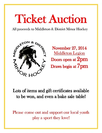 Poster for Ticket Auction