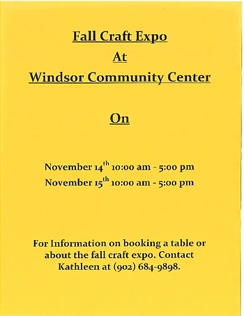 Poster for Fall Craft Expo