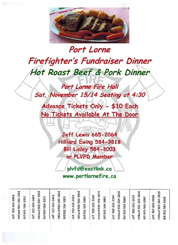 Poster for Fundraiser Dinner