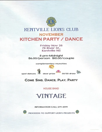 Poster for Kitchen Party / Dance