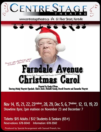 Poster for Farndale Avenue Christmas Carol
