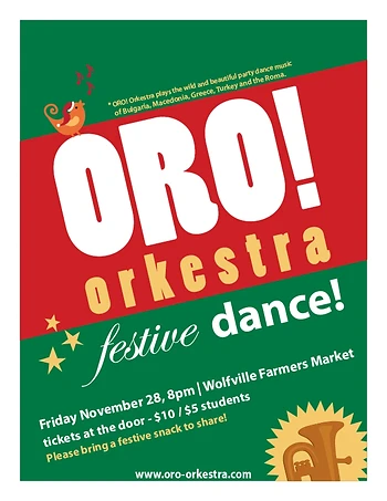 Poster for ORO! Orkestra Festive Dance Party