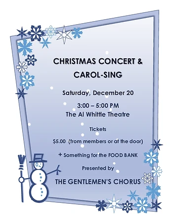 Poster for Christmas Concert & Carol Sing