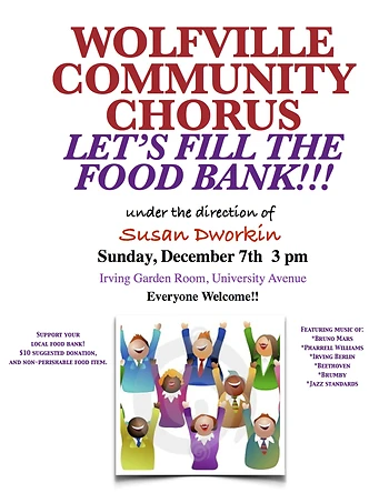 Poster for Let's Fill The Foodbank Fundraiser