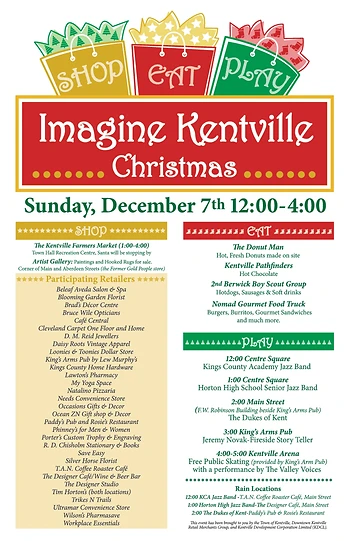Poster for Imagine Kentville Christmas