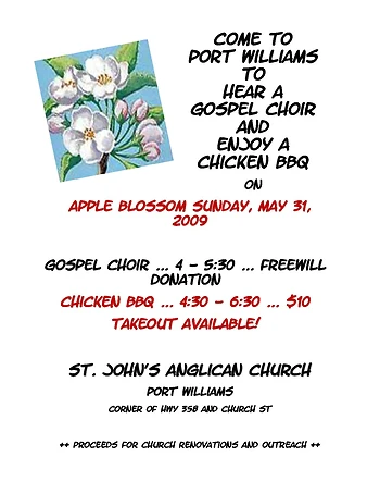 Poster for Chicken BBQ and Gospel Concert