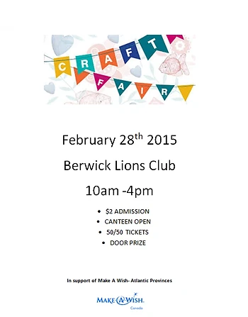 Poster for Craft Fair