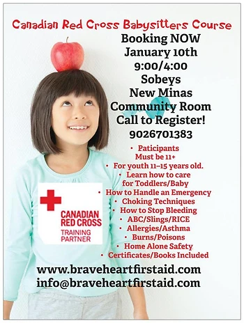Poster for Babysitters Course