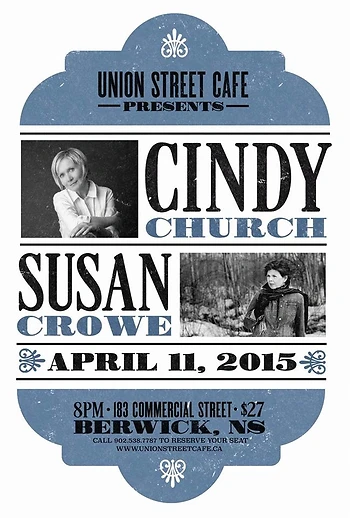 Poster for Susan Crowe and Cindy Church