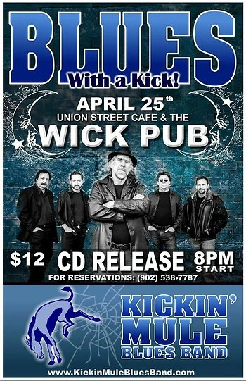 Poster for Kickin' Mule Blues Band Cd Release