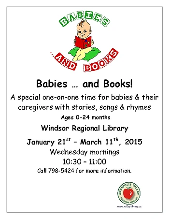 Poster for Babies and Books