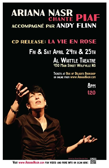 Poster for Ariana Nasr chante PIAF (CD Release)