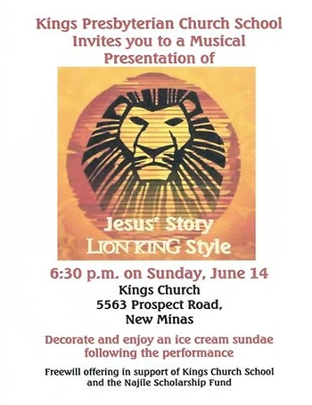Poster for Jesus Story Musical