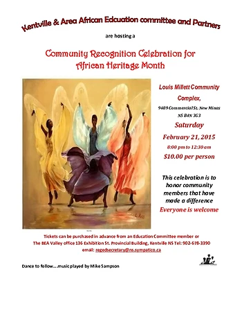 Poster for African Heritage Month Celebration