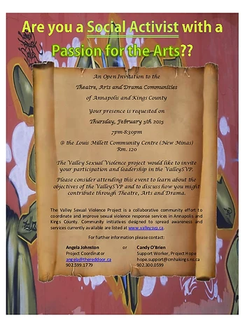 Poster for Social Activists with Passion for Arts