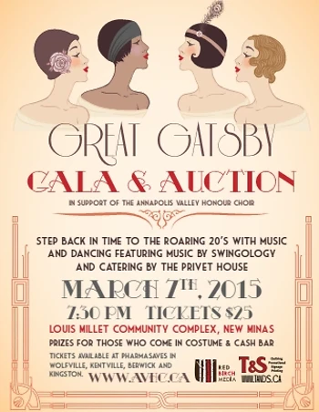 Poster for Great Gatbsy Gala and Auction