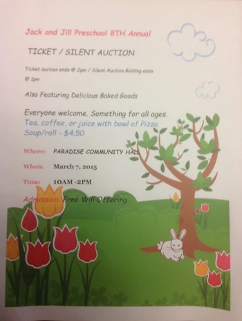Poster for Ticket/Silent Auction