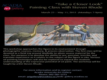 Poster for Painting workshop with Steven Rhude 