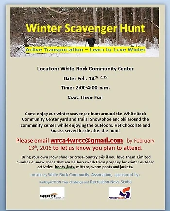Poster for Winter Scavenger Hunt -– Learn to Love Winter