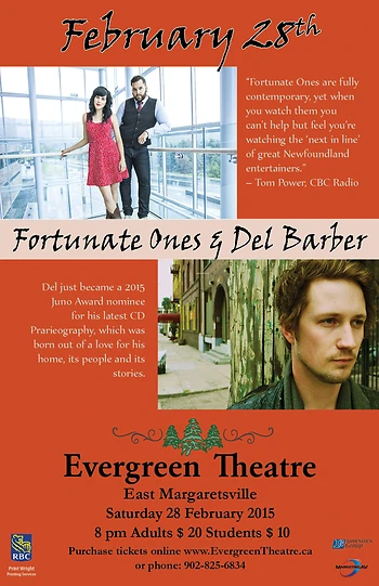 Poster for Fortunate Ones & Del Barber