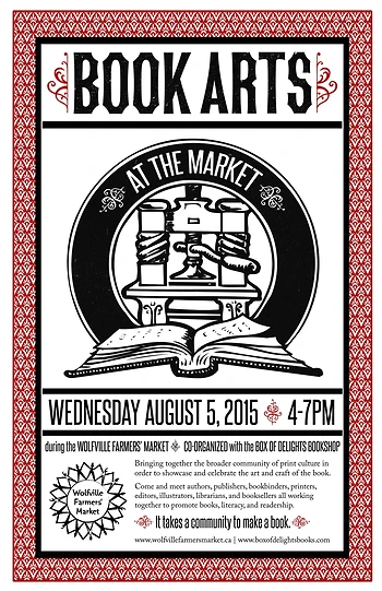 Poster for Book Arts at the Market