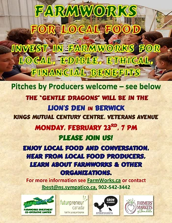 Poster for FarmWorks Gentle Dragons in Berwick