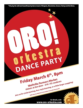 Poster for ORO! Orkestra Dance Party!