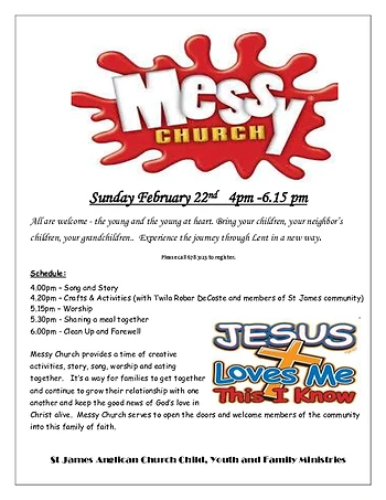 Poster for Messy Church