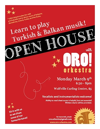 Poster for ORO! Orkestra Open House