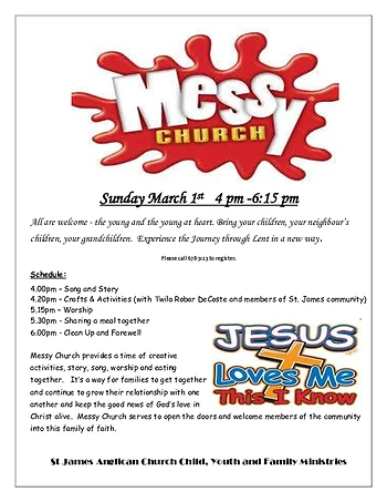 Poster for Messy Church